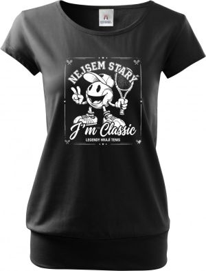 Tenisový klasik, bílý potisk