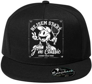 Tenisový klasik, bílý potisk