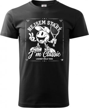 Tenisový klasik, bílý potisk