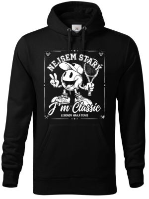 Tenisový klasik, bílý potisk