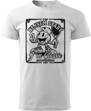 Tenisový klasik, černý tisk