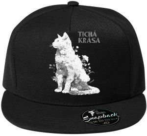 Tichá krása, kočka, bílý potisk