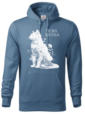 Tichá krása, kočka, bílý potisk