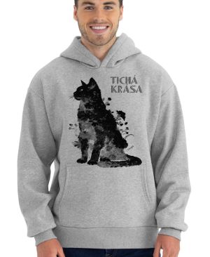 Tichá krása, kočka, černý potisk