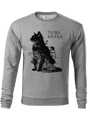 Tichá krása, kočka, černý potisk