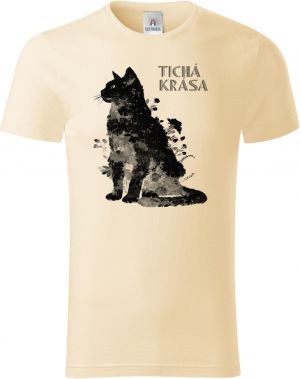 Tichá krása, kočka, černý potisk
