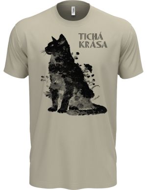 Tichá krása, kočka, černý potisk