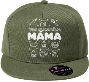 Top kuchařka máma, bílý potisk