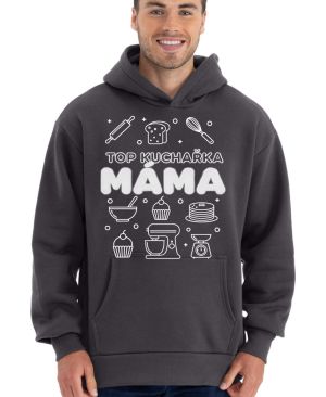 Top kuchařka máma, bílý potisk