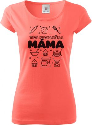 Top kuchařka máma, černý potisk