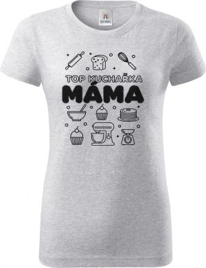 Top kuchařka máma, černý potisk