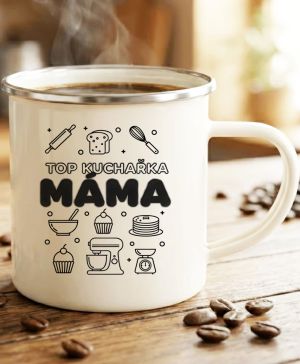 Top kuchařka máma, černý potisk