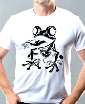 Toxická žába, černý potisk