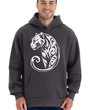 Tribal tygr, bílý tisk