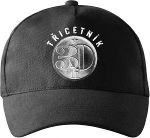 Třicetník, ideální dárek k narozeninám, bílý potisk
