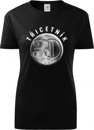 Třicetník, ideální dárek k narozeninám, bílý potisk