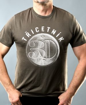 Třicetník, ideální dárek k narozeninám, bílý potisk