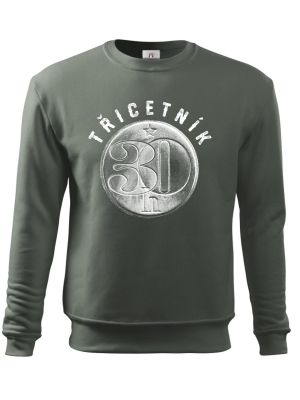 Třicetník, ideální dárek k narozeninám, bílý potisk