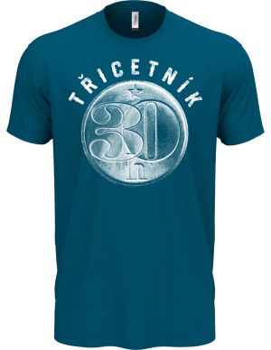 Třicetník, ideální dárek k narozeninám, bílý potisk