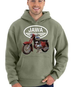 Jawa 350 - bílé logo - Kývačka