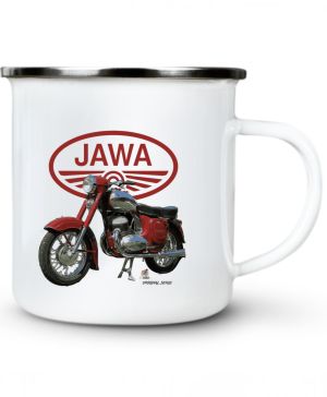 Jawa 350 - bílé logo - Kývačka