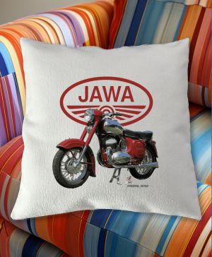 Jawa 350 - bílé logo - Kývačka