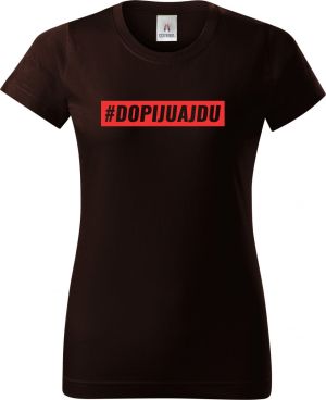 Dopiju a jdu #dopijuajdu - červená