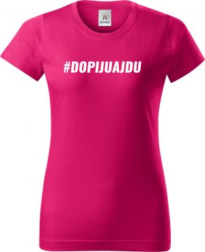 Dopiju a jdu #dopijuajdu - bílý text