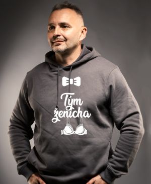 Tým nejlepšího ženicha. Podprsenka, bílý tisk