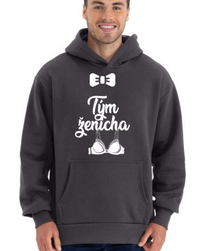 Tým nejlepšího ženicha. Podprsenka, bílý tisk