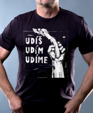 Udíš, udím, udíme, bílý tisk