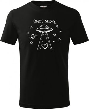 Únos srdce, bílý potisk