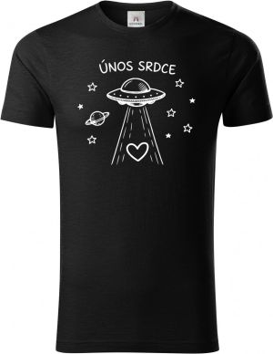 Únos srdce, bílý potisk