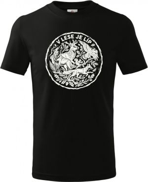 V lese je líp, bílý potisk