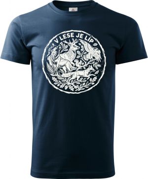 V lese je líp, bílý potisk