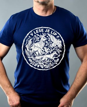 V lese je líp, bílý potisk