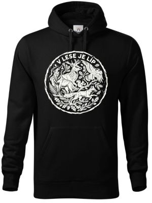 V lese je líp, bílý potisk