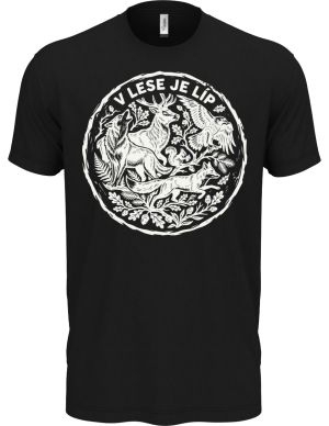 V lese je líp, bílý potisk