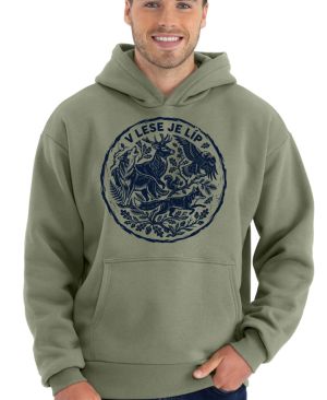 V lese je líp, černý tisk