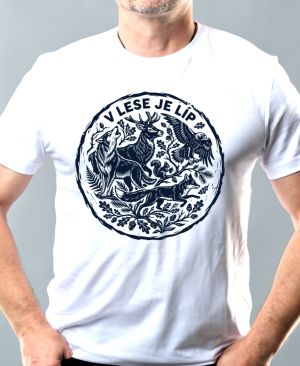 V lese je líp, černý tisk