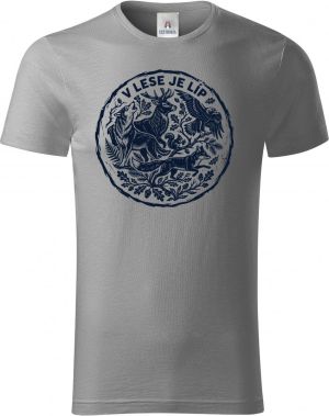 V lese je líp, černý tisk