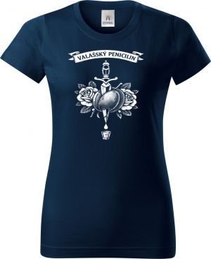 Valašský penicilin, bílý potisk