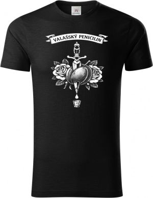 Valašský penicilin, bílý potisk