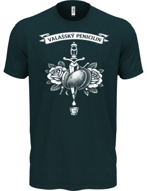 Valašský penicilin, bílý potisk