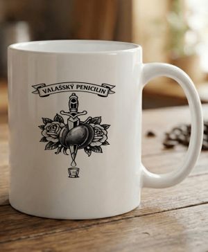 Valašský penicilin, černý potisk