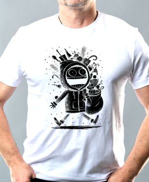 Vánoční šílenství, černý tisk