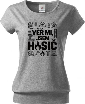 Věř mi, jsem hasič, černý tisk