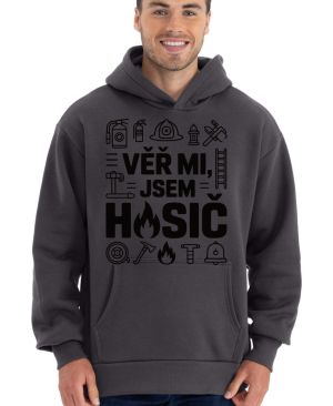 Věř mi, jsem hasič, černý tisk