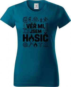 Věř mi, jsem hasič, černý tisk