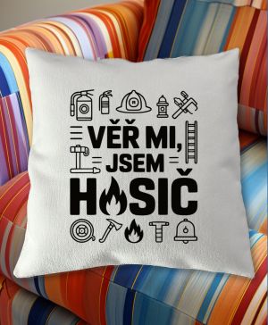 Věř mi, jsem hasič, černý tisk